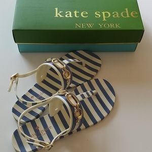▪︎HP▪︎🎀 Kate spade striped rubber sandals